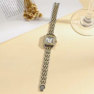 Panthere Classic Square Two Tone Watch